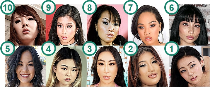 The 10 Hottest Asian Pornstars who have done Gangbangs
