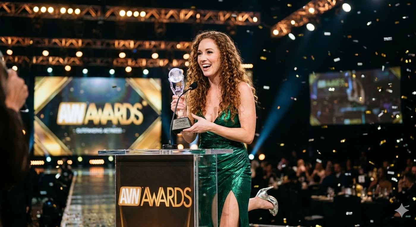 Top 10 Pornstars with Most AVN Nominations 2026 collage – adult stars ranked